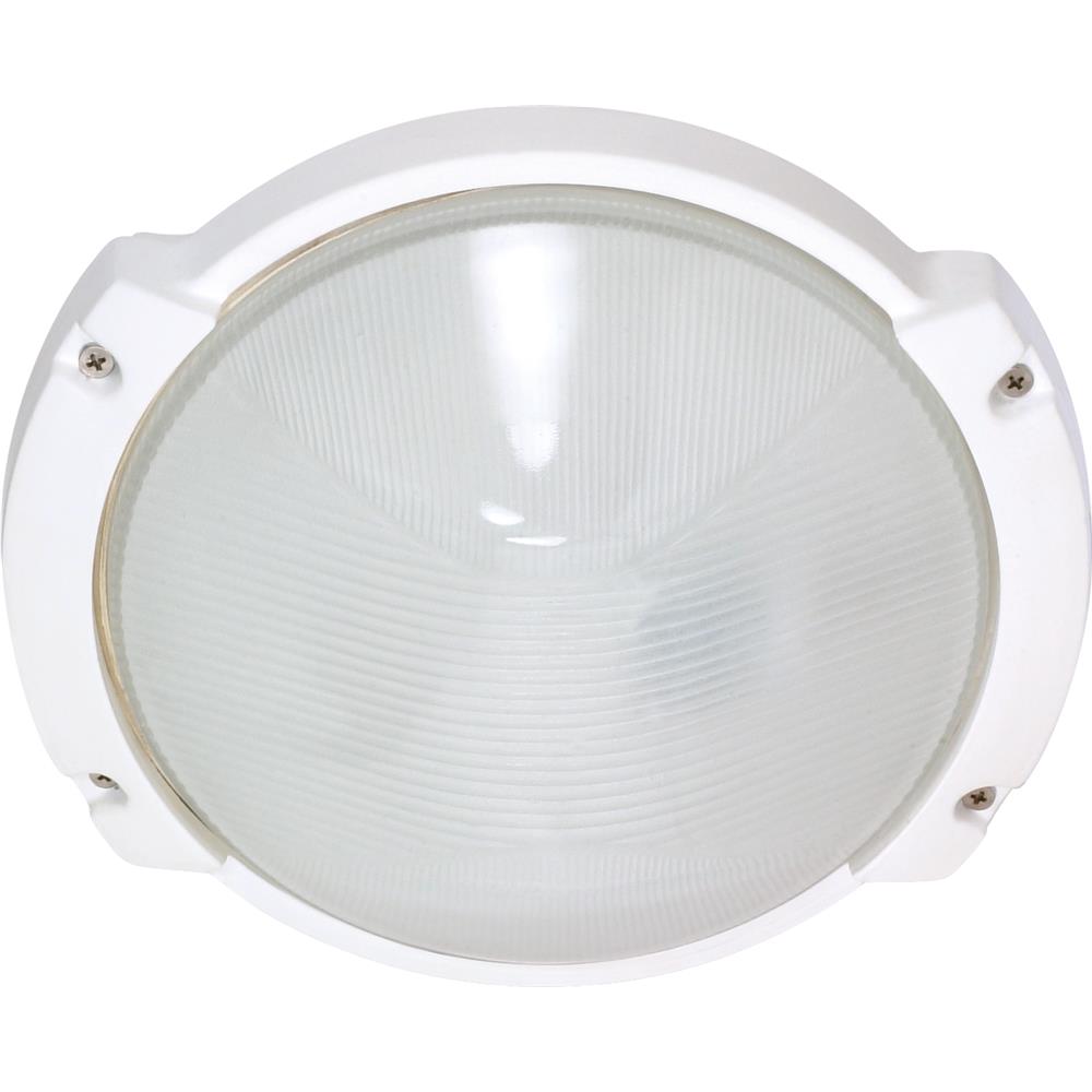 Nuvo Lighting 60/560  1 Light CFL - 11" - Oblong Round Bulk Head - (1) 13W GU24 Lamp Included in Semi Gloss white Finish